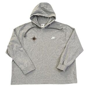 Nike WNBA All-Star Game 100% Cotton Hoodie Pullover Heather Gray Embroidered XL